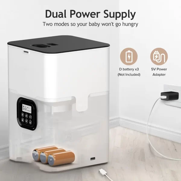 Automatic Cat Feeders - Timed Pet Feeder for Cats and Dogs with Dry Food Dispenser, Desiccant Bag, Programmable Portion Control, 4 Daily Meals, 10s Voice Recorder - Image 5