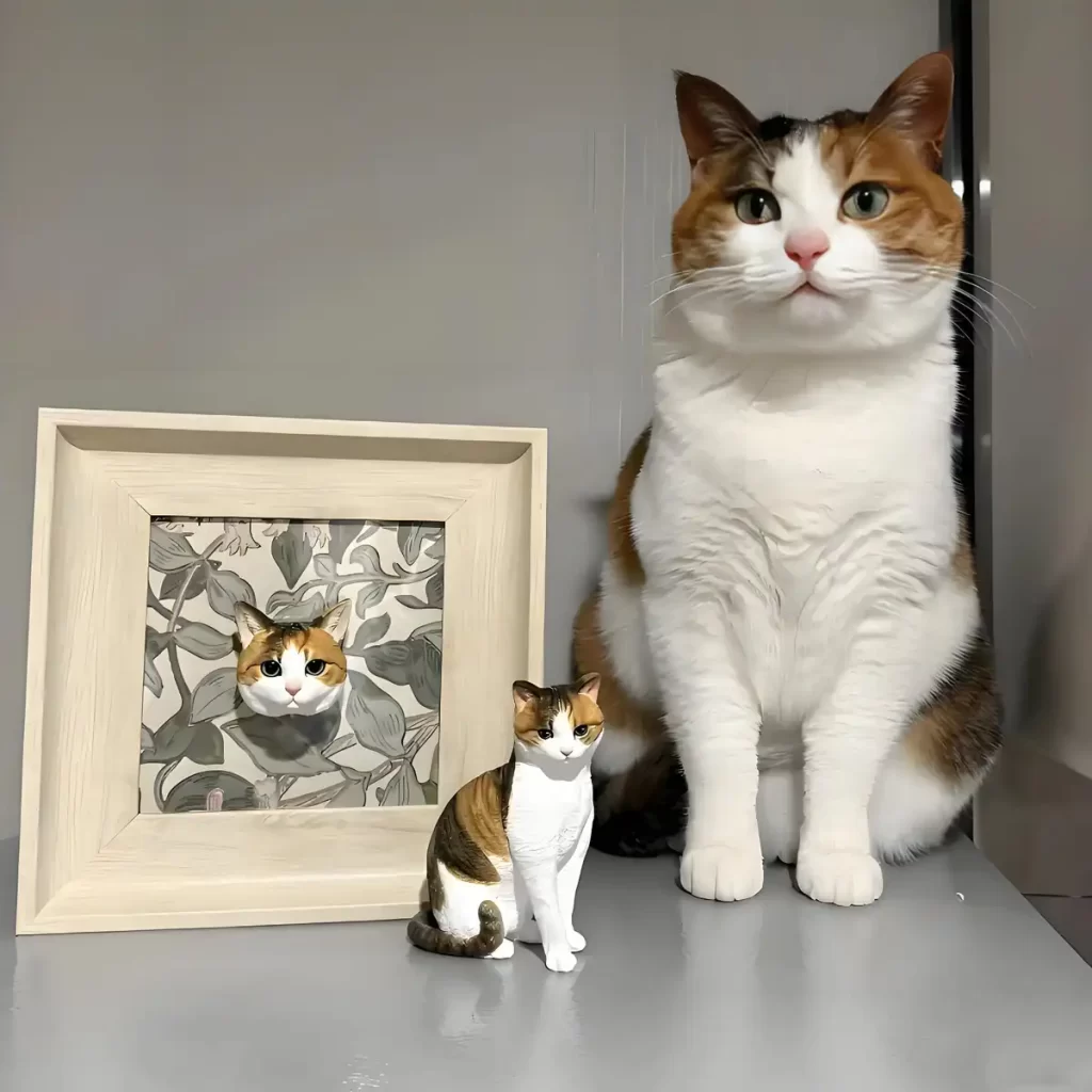 Custom pet full-body statues, for all cats and dogs